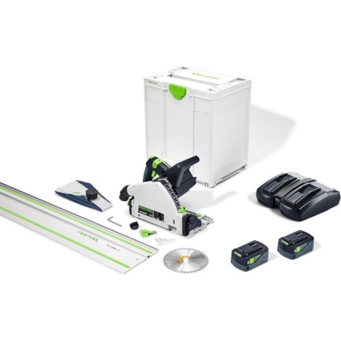 Festool TSC 55 5,0 KEBI-Plus/XL-FS Accu Invalcirkelzaag 18V 5.0Ah in Systainer met Geleiderail FS 1400/2 - 577391