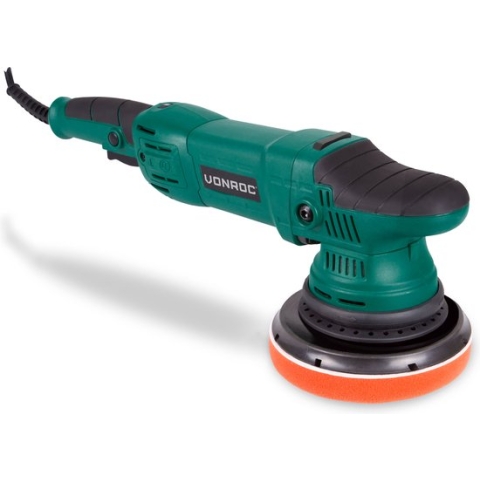 VONROC Excentrische polijstmachine - poetsmachine – 1050W – Ø150MM – Soft start – Incl. 1 schijf, steunschijf & tas