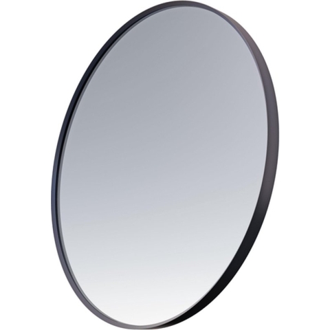 Saniclass Retro Line spiegel - Rond - 100cm frame - Mat zwart
