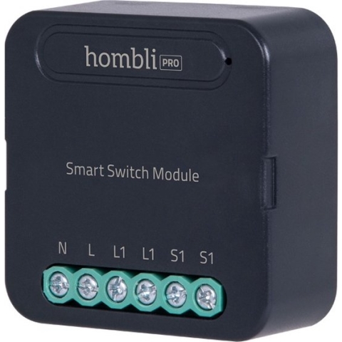 Hombli Smart Switch Module | Retrofit Wifi schakelaar voor enkele wandschakelaar of stopcontact – Bediening via Mobiele App - Geen hub nodig