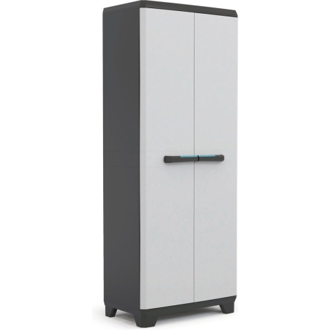 Keter Linear Utility Opbergkast - 68x173x39 cm - Grijs/Zwart