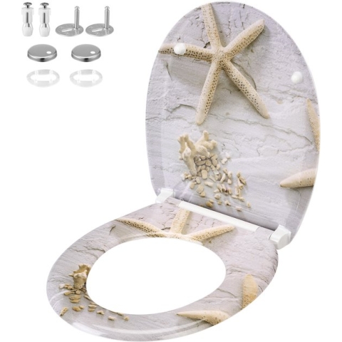 Casaria Wc Bril Duroplastic - Soft-close – Antibacterieel Zeester