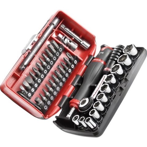Facom Ultra Compacte Nano Doppenset 1/4 met Ratel 38-delig - R2NANOPB