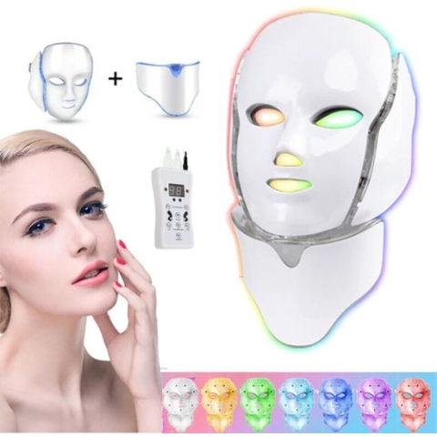 VENEUX® Led masker – lichttherapie – gezichtsmasker led – acneverzorging – anti aging apparaat – skin care - 7 kleuren – FDA - CE – 2020