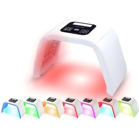 AuraSkin LED Lichttherapie Gezichtsmasker - 7 LED Lichttherapieën - Huidverzorging - Acneverzorging - Anti Aging