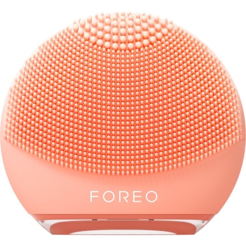 FOREO LUNA 4 go 2-zone gezichtsreinigingsborstel en verstevigingsapparaat voor alle huidtypen, Peach Perfect
