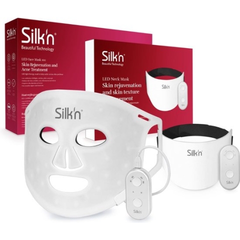 Silk'n Skincare - Gezichtsmasker met LED-technologie - Voordeelverpakking nek en gezicht