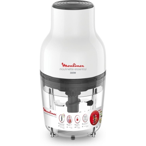 Moulinex Moulinette Essential DJ520110 - Hakmolen, 0.4 L, 300 W,Roestvrij staal