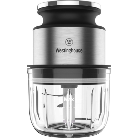 Westinghouse Hakmolen Elektrisch - Mini Chopper - USB oplaadbaar - Draadloos - 300ML - Inclusief USB kabel - Multihakker RVS