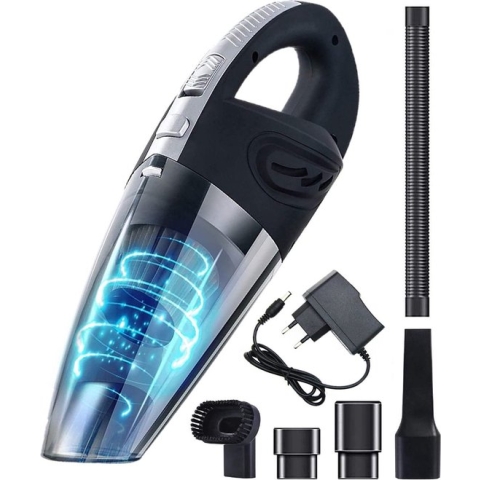 Kruimelzuiger snoerloos - Handstofzuiger met 4 opzetstukken - Met 2 HEPA filters - Zedar S300