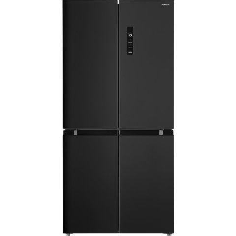 Inventum SKV4178B - Amerikaanse koelkast - 4 deuren - Display - Stil: 35 dB - No Frost - 474 liter - Zwart