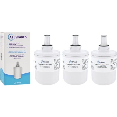 AllSpares Waterfilter (3x) voor koelkast geschikt voor Samsung DA29-00003F / DA29-00003G / HAFIN2