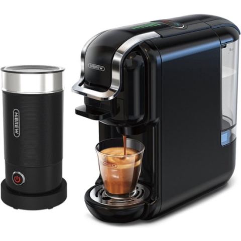 Dripio 5 in 1 Koffiemachine - Koffiezetapparaat - Koffie Automaat - Automatisch - Nespresso - Dolce Gusto - Koffiepoeder - Koffiepads - Zwart