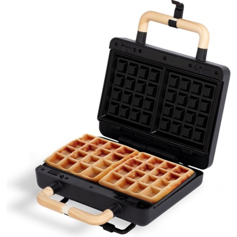 CREATE STONE 3 IN 1 STUDIO - Sandwich/Wafel Grill - Verwisselbare Grillplaten - Verticale Opslag - Zwart