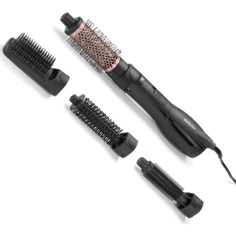BaByliss Smooth Finish AS122E Föhnborstel - 1200W - Multistyler met 4 opzetstukken - Ionisch - Coolshot - 3 warme standen
