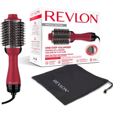Revlon RVDR5279UKE - Volume- en droogborstel in 1 (2 in 1) - Titanium geschenkset - Inclusief etui