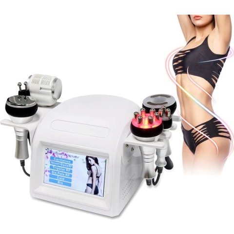 Nieuwe Collectie 5 In1 Ultrasone 40K Cavitatie + EELHOE Ginger Essential Oli 10 ml / Lichaam Afslanken / Anti-Cellulite / Cavitatie Lichaam Vermagering Machine - Vacuüm Machine -Koud Warm Hamer Machine - LET OP ALLEEN VOOR BEDRIJVEN