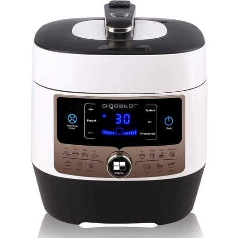 Aigostar Panda 30HGZ - 14 in 1 - Multicooker/Slowcooker/Rijstkoker - 5.5 Liter