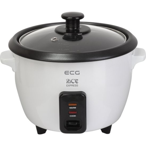 ECG RZ 060 - Rijstkoker - 0,6 l - Uitneembare Binnenpan - Wit - 300W