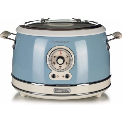 Ariete Retro Slowcooker & Rijstkoker - 1.8 L - Blauw