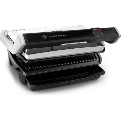 Tefal OptiGrill Elite XL GC760D - Contactgrill - Groot grilloppervlak - 16 automatische kookprogramma’s - 2200W - RVS
