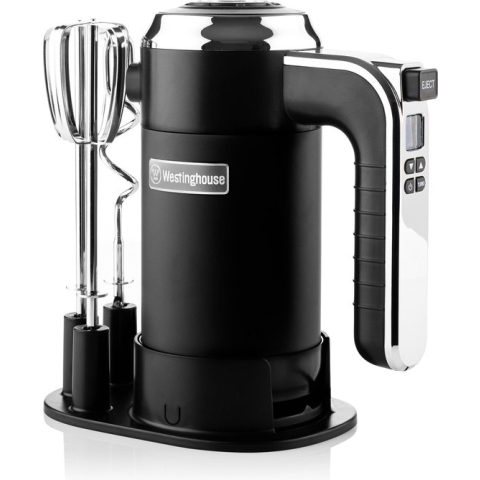 Westinghouse Retro Handmixer - Zwart - 350W - Incl. Gardes En Deeghaken