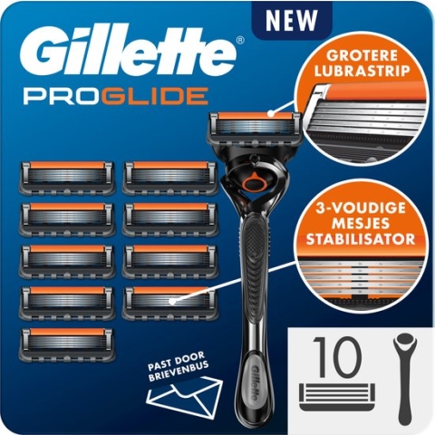 Gillette Proglide - 1 Scheermes Voor Mannen - 10 Scheermesjes