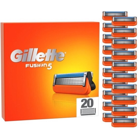 Gillette Fusion 5 value pack 20 stuks