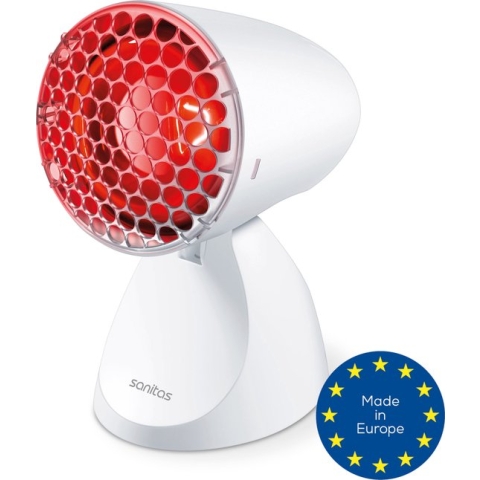 Sanitas SIL 06 Infraroodlamp - Verstelbaar: 5 kantelstanden - Incl. beschermrooster - Incl. bril - 100 Watt - 2 Jaar garantie