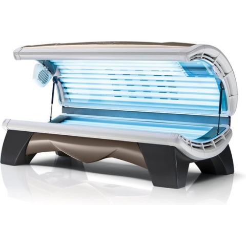 Hapro zonnebank Onyx 26/1 C - incl. gezichtsbruiner - digitaal display - lichaamskoeler