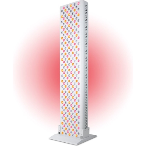 LIROMA® LED Infraroodlamp 300 - 4 Golflengten - Timer - Rood licht therapie - Collageen Lamp – Bevordert bloedcirculatie – Fibromyalgie - Warmtelamp - Lichttherapie - Infrarood sauna