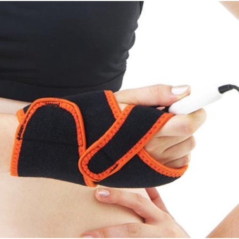 Thermedic ProWrap 130 Pols Brace. Pijnbestrijding. Infrarood warmte-therapie gericht op polsblessure, verzwikking, Carpal Tunnel Syndrom, overbelasting, peesontsteking, artritis. Ook spierpijn, gewrichtspijn, doorbloeding, weefselherstel e.d.