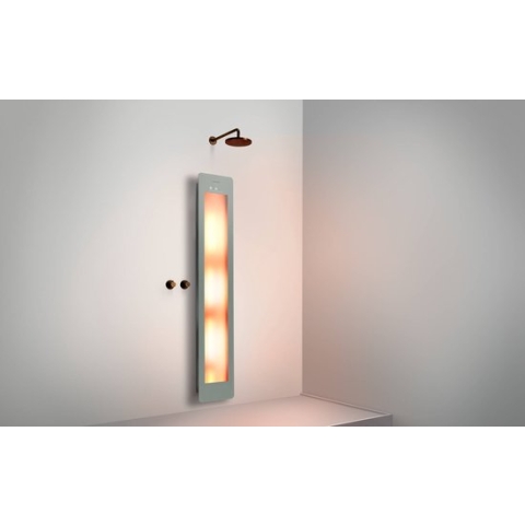 Sunshower One L opbouw vlak met infrarood organic grey