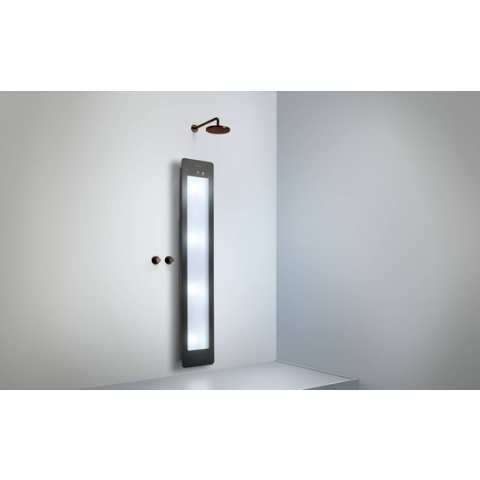 Sunshower Plus L opbouw vlak met infrarood en UV-licht black