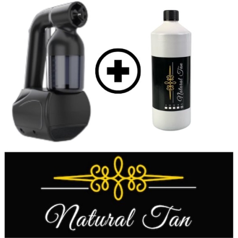 Natural Tan - Spray Tan apparaat- Baby Tan Handy + Fast Tan 250ml