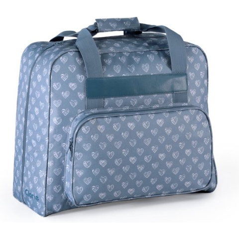 Clarie - universele naaimachine naaimachinetas / naaimachine tas - blauw met hartjes