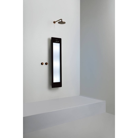 Sunshower Plus M opbouw vlak met infrarood en UV-licht black