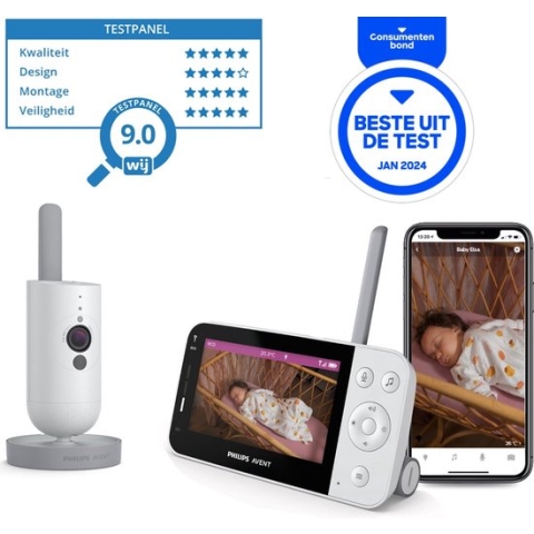 Philips Avent Connected SCD923/26 Beeldbabyfoon - Babyfoon met camera en app