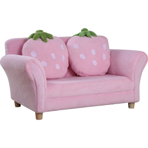 Homcom Kinderen sofa aardbei, Kinder fauteuil bank