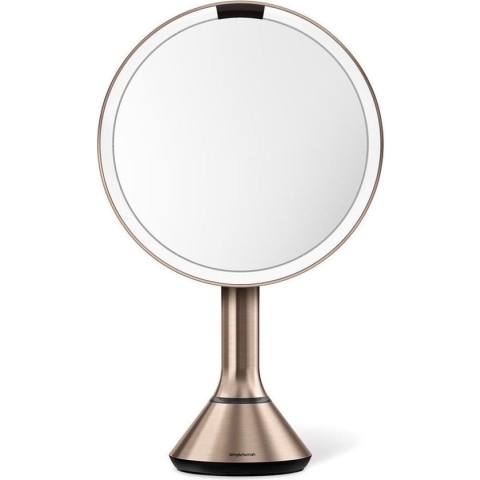 Spiegel met Sensor, Rond, 5x Vergroting, Rose Goud - Simplehuman
