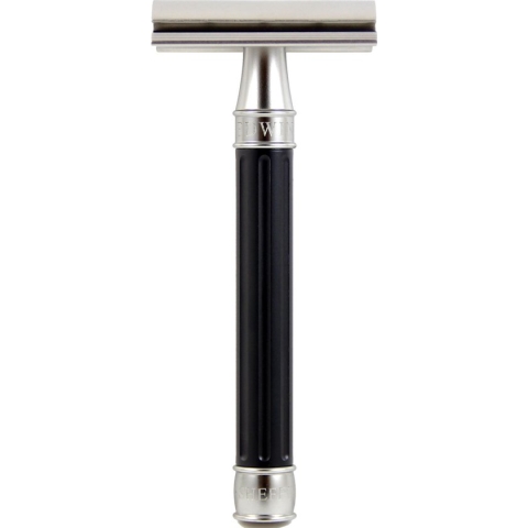 Edwin Jagger 3ONE6 double edge safety razor Black RVS