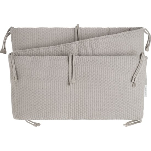 Baby's Only Gebreide bedbumper - Bedomrander - Bedomranding baby - Boxbumper - Parkomrander Sky - Urban Taupe - 180x30 cm