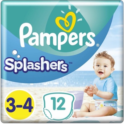 Pampers Splashers Wegwerpbare Zwemluiers - Maat 3-4 (6-11 kg) - 36 stuks - Voordeelverpakking