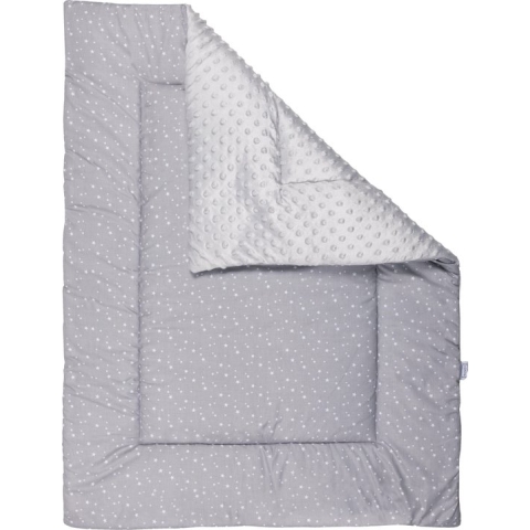 Novéy - Boxkleed 75x95 cm - Sterren - Grijs - Beige - Baby - Speelkleed