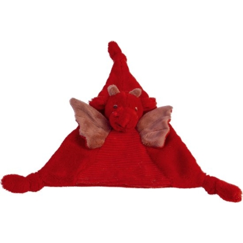 Happy Horse Draak Tine Knuffeldoekje - Rood - Baby cadeau