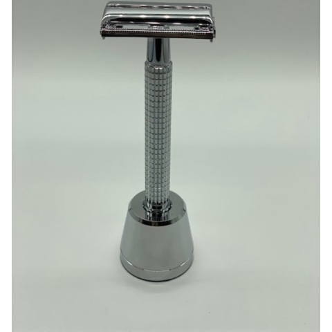 Böker design set - Safety razor Long Butterfly - chroom met houder chroom