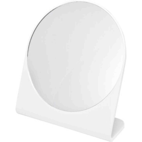 Svenska Living Spiegeltje - Make-up spiegel/scheerspiegel - 16 x 16  cm -  wit