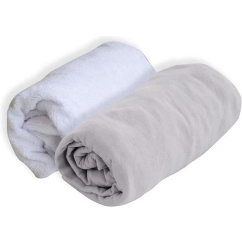 DOMIVA Lot 1 Alese + 1 hoeslaken - 60 X 120 Cm - Pearl