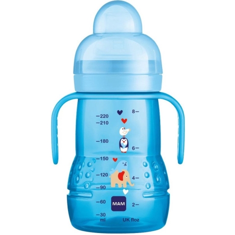 MAM Trainer+ | MAM drinkbeker | MAM drinkfles | Blauw | 220ML