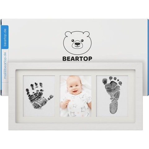 Babyfotolijst Set \ posters voor de kinderkamer - Baby Hand en Footprint Kit \ kit voor pasgeboren jongens/meisjes - baby fotolijst, Fotolijstplank